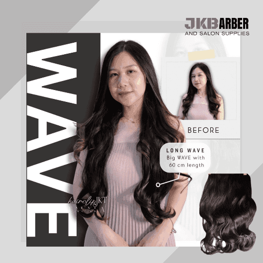Hairclip Dark Brown Long